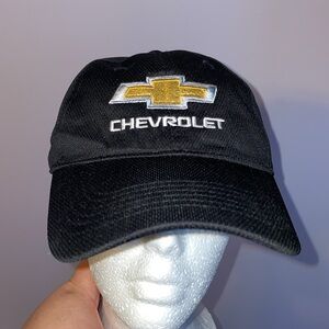 Chevrolet Winner’s Circle Embroidered Logo Baseball Hat Cap OS Black